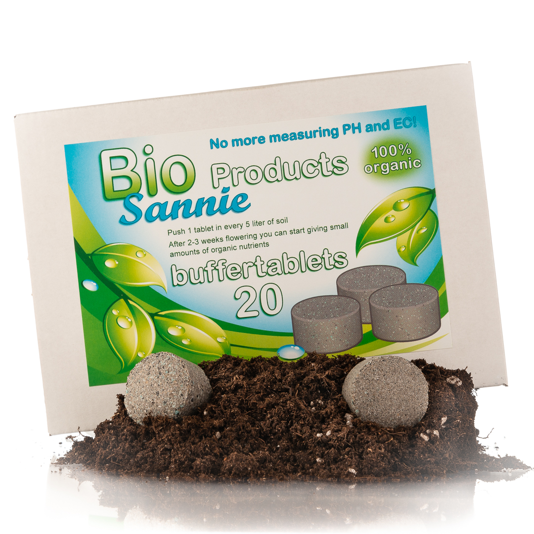 buffertablets supplies your soil with all the needed nutrients, slow release of organics and buffering the soil